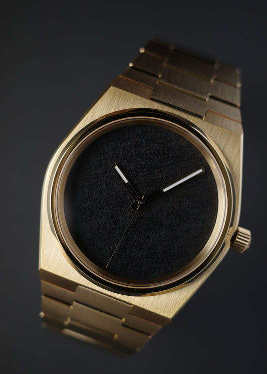 Aurora Technical Wood Veneer Dial Watch