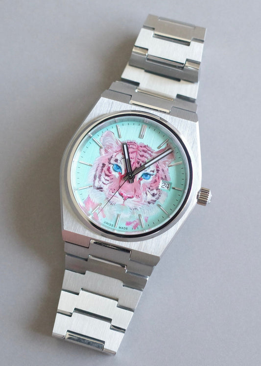 Wild Elegance Tiger Dial – Hand-Painted Edition