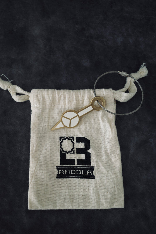 Luminous Brass Vintage Watch Hand Keychain