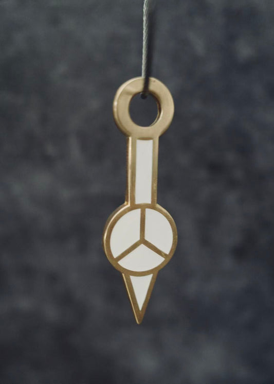 Luminous Brass Vintage Watch Hand Keychain