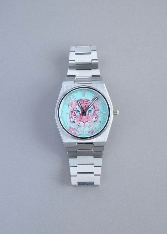Wild Elegance Tiger Dial – Hand-Painted Edition